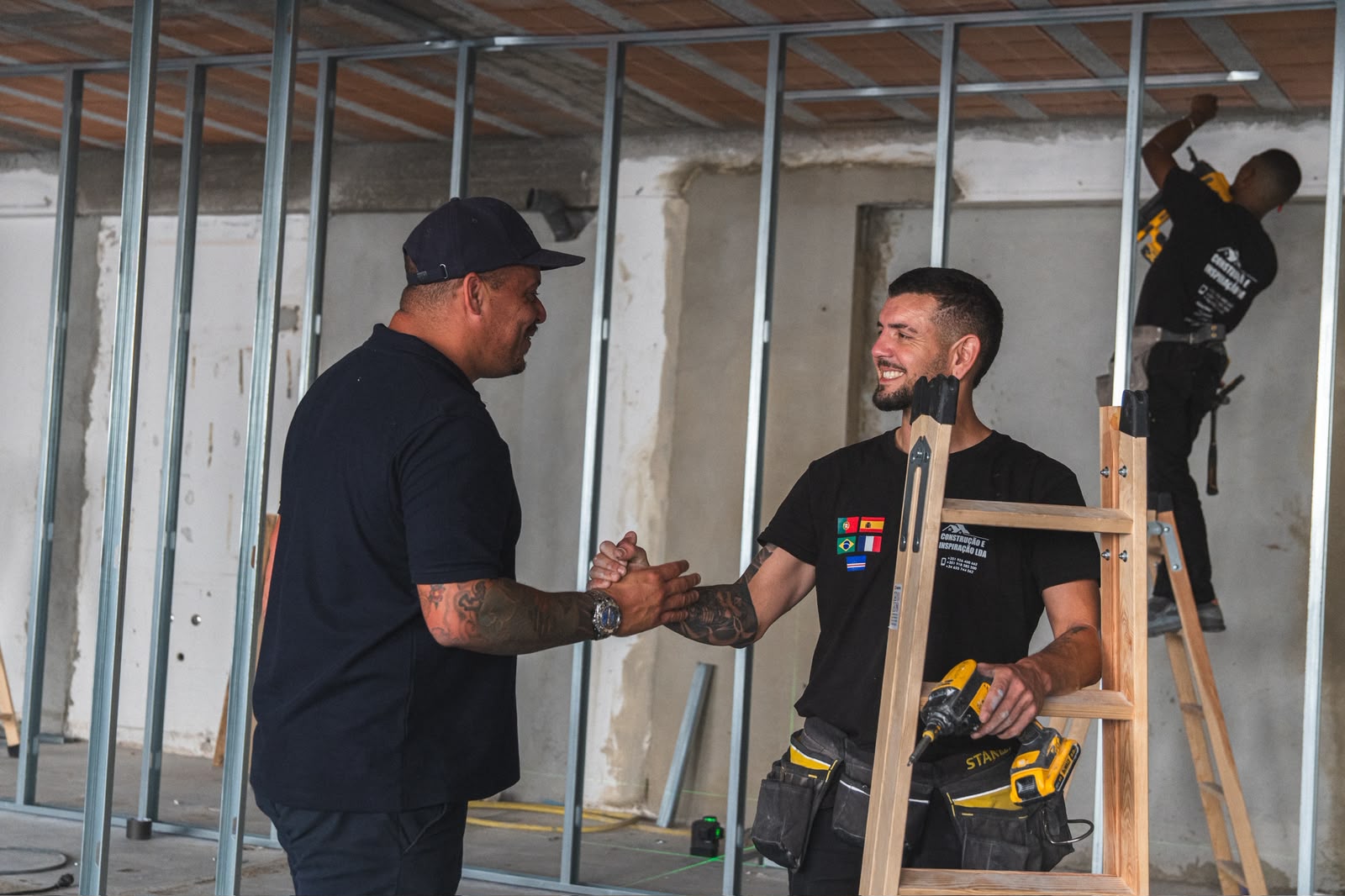 Equipa em obra