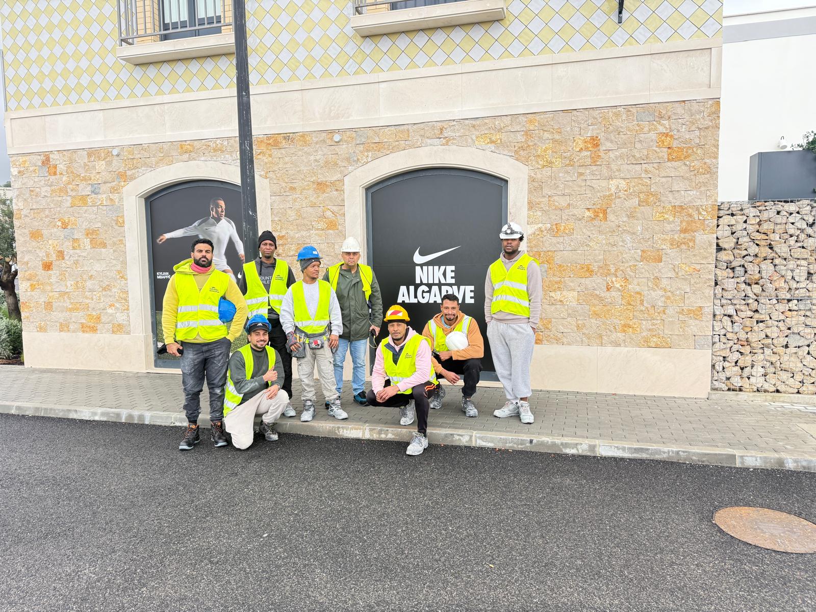 Equipa em obra